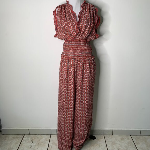 Max Studio Dresses & Skirts - NWT Max Studio Women's Red Stretch Smock Maxi Dress Size XL